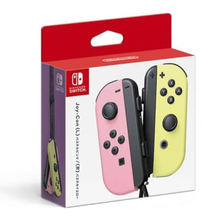  จอยเกมไร้สาย Nintendo Switch Joy Controller สีชมพู/เหลือง พาสเทล_1